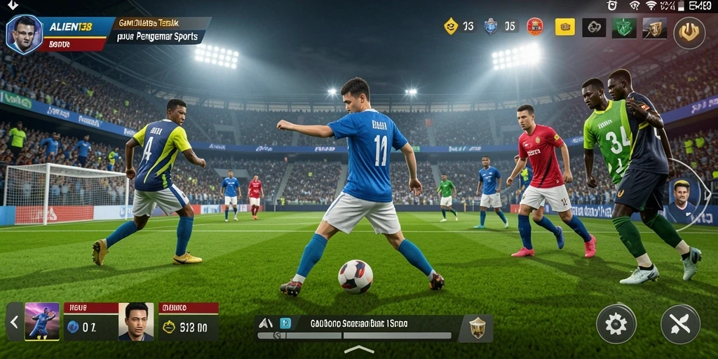 Tampilan gameplay ALIEN138 yang menegangkan dalam kompetisi olahraga.