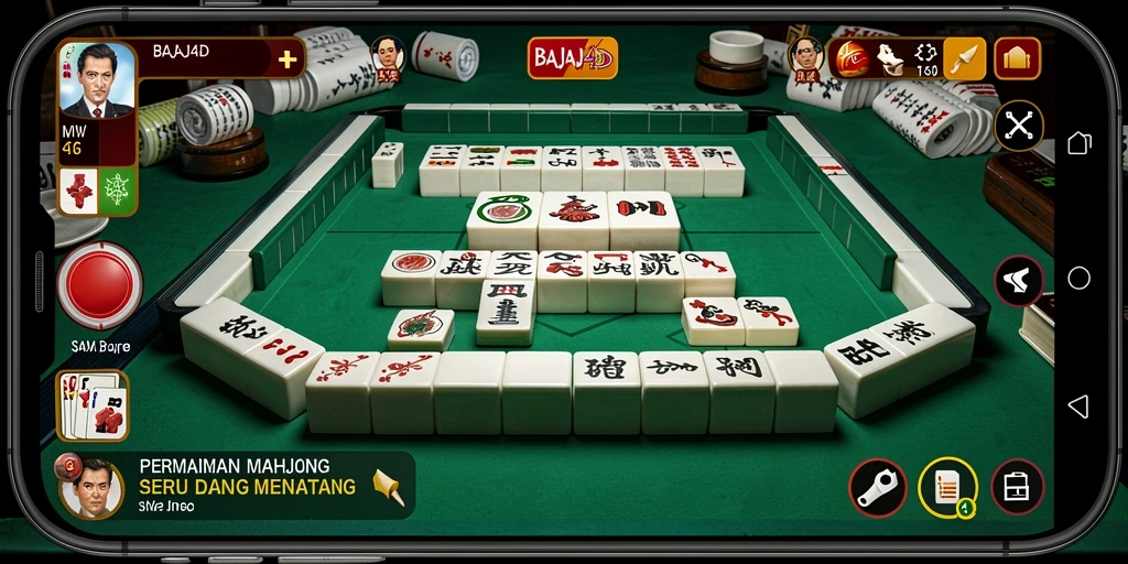 Tampilan menarik gameplay BAJAJ4D dalam Mahjong.