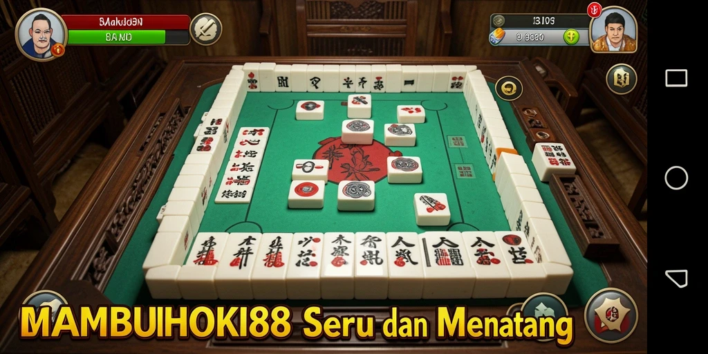 Tampilan gameplay menarik dari BAMBUHOKI88 yang menyajikan Mahjong seru.