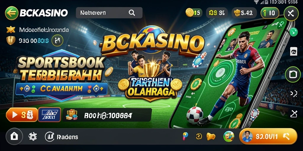 Tampilan gameplay menarik dari BCKASINO saat memasang taruhan olahraga.