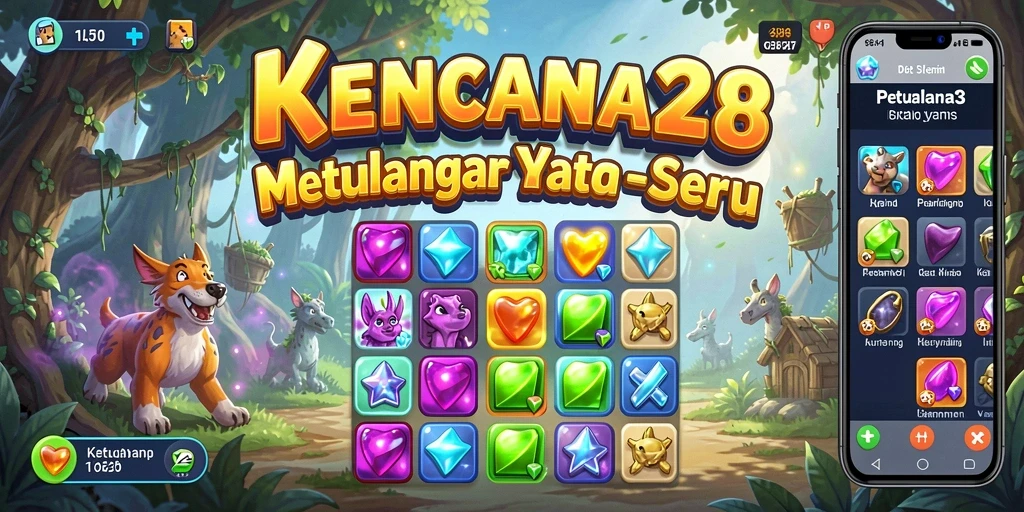 Tampilan gameplay KENCANA28 yang penuh warna dan menarik.
