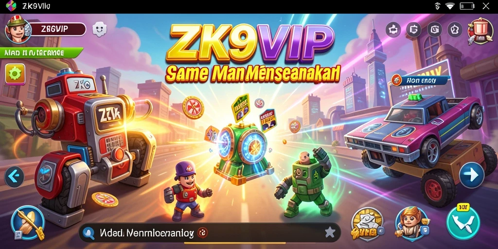 Gameplay menegangkan dan mengasyikkan dalam ZK9VIP.